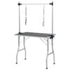 vidaXL Bath Grooming Table for Dogs 2 Loops Cat Animal Adjustable Salon Vet
