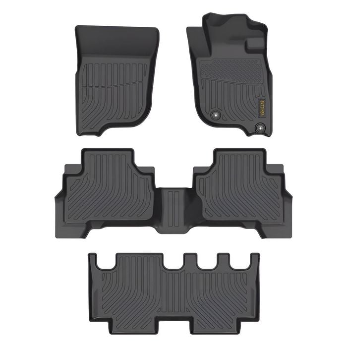 Vehiclab Mitsubishi Pajero Sport - 2015 - 2025 - QF Series - 3 ROWS - 3D/5D All Weather Moulded Car Floor Mats