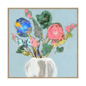 Artey | Fun Bouquet II - Framed Canvas - Natural Frame - 64 x 64cm