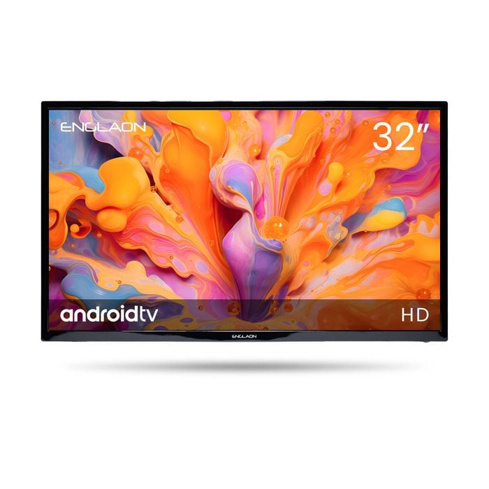 ENGLAON 32″ HD Android 11 Smart LED 12V TV with Chromecast & Bluetooth for Caravan RV
