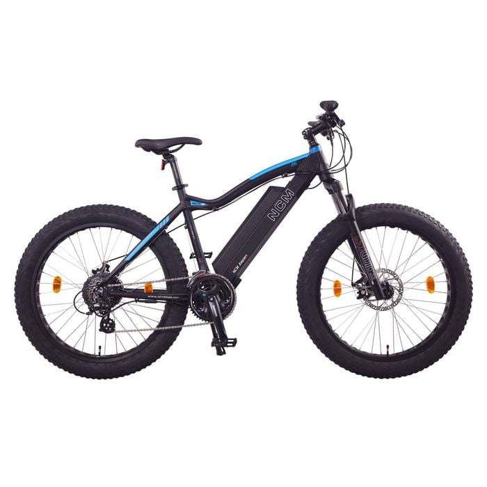 Ncm Aspen Fat Electric Bike, E-mtb, E-bike, 250w, 48v 13ah 624wh Battery [black 26]