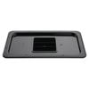 Vogue Gastronorm Lid Polycarbonate Black 1/3 Commercial Kitchen Storage