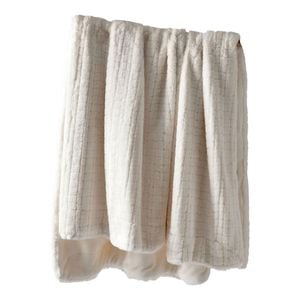 Bianca Tambar Throw Rug Polyester Faux Fur 170x130cm Natural