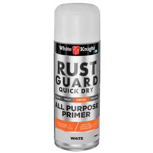 White Knight Rust Guard 300g White All Purpose Primer Quick Dry Spray Paint