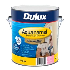 Dulux 2L Extra Bright Gloss Aquanamel Enamel Paint