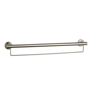 evekare 900mm Brushed Nickel Towel Rail With Grab Rail