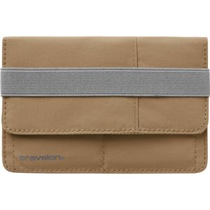 Travelon RFID Blocking Flap Passport Holder in Latte