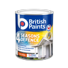 British Paints 1L White Low Sheen 4 Seasons Exterior Paint