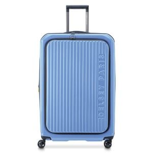 Delsey Securitime Zip Top Opening 76cm Large Exp Luggage - Blue