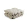 2pc Onkaparinga 60x90cm Flinders Bath Mat 800GSM Linen
