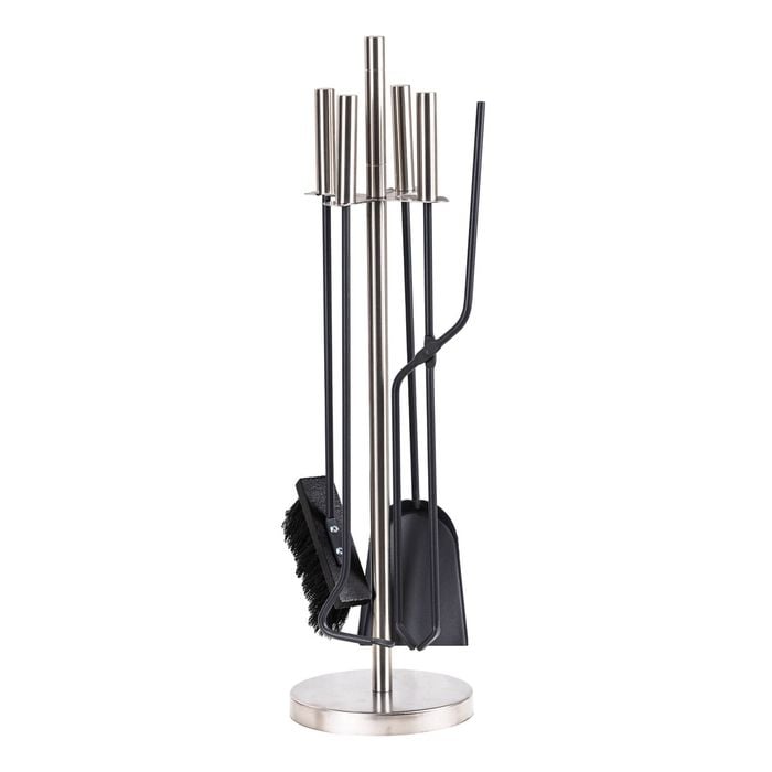Jumbuck 4 Piece Stainless Steel & Grey Powder Coated Steel Tool Set