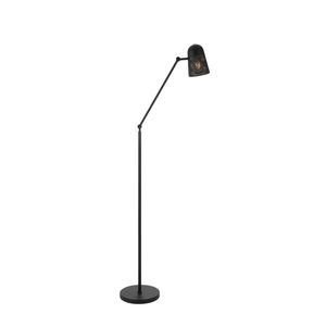 Telbix Cadena Modern Standing Floor Lamp Light Metal Black Sand