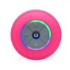 Catzon Mini Bluetooth Shower Speaker with LED Light and Suction Cup-Rose Red