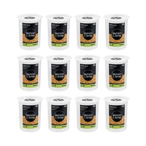 12PK Lemon & Lime Press Seal Food Storer Container 800ml 11x11x13.5cm