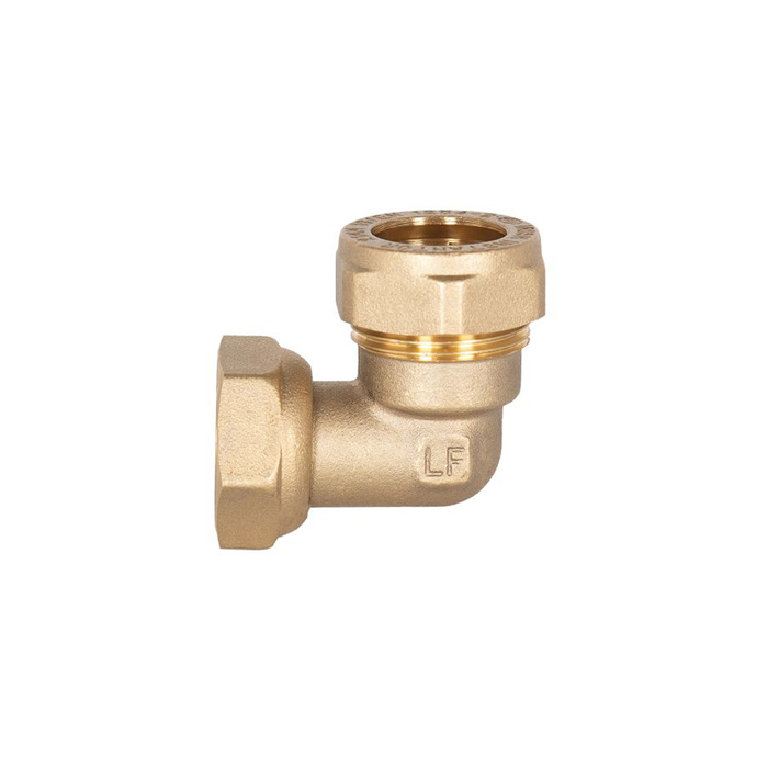 Instantor - 20mm FI Brass Compression Swivel Elbow LF