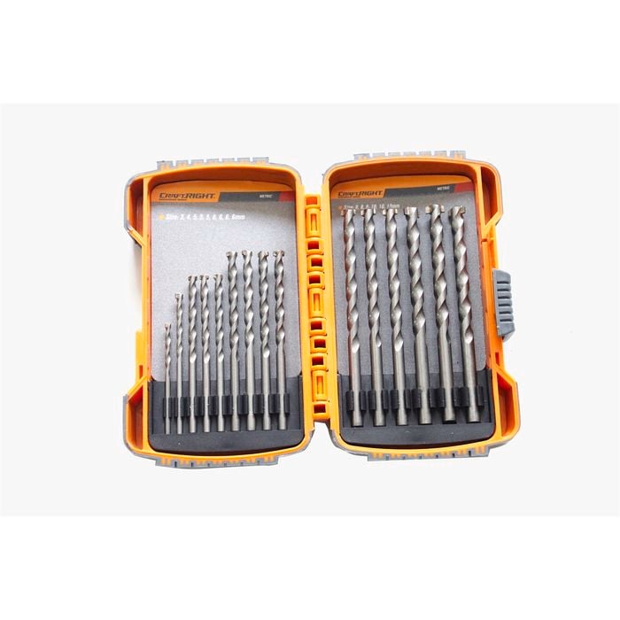 Craftright 15 Piece Masonry Drill Bit Set