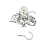 Everhang 21mm White PVC Cup Hook - 15 Pack