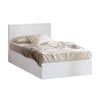 Oikiture Bed Frame King Single Size Gas Lift Storage Boucle White