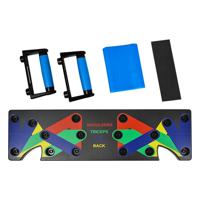 9 in 1 Push Up Board with Yoga Bands