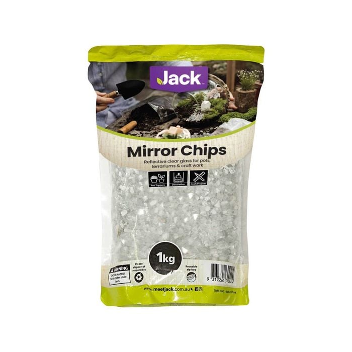 Jack 1kg Clear Mirror Chips Decorative Pebble
