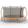 Advwin 12FT Trampoline Outdoor for Kids w/Safety Enclosure Net, Ladder, Max Limit 150 kg，Orange