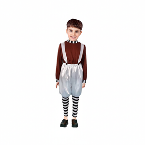 More Than Party Chocolate Helper Boys Costume Shiny Silver Pants 6-9y