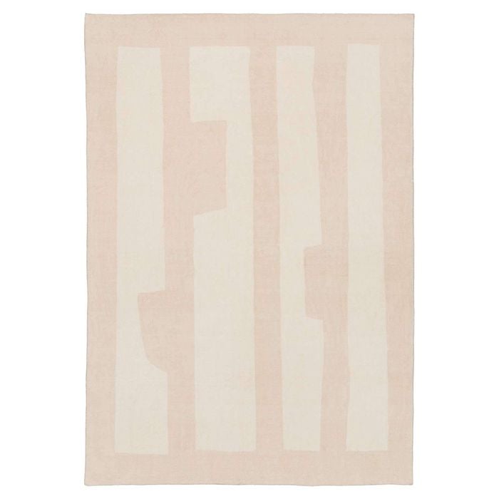Loopsie-230cm X 160cm-bellerose Beige Printed Washable Rug