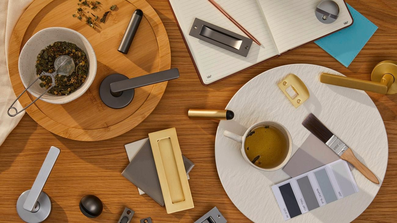 assorted door handles and accessories