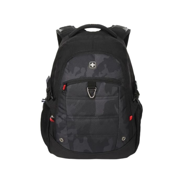 Swiss Waterproof 15.6" Laptop School Travel Shoulder Bag - Black