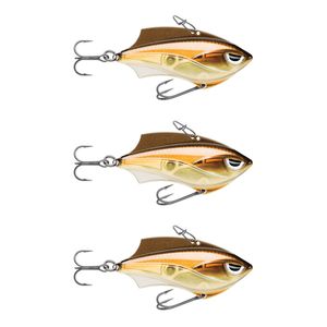 3x Rapala 5cm Rap V Blade Sinking Vibe Fishing Lures - Muddy Waver UV