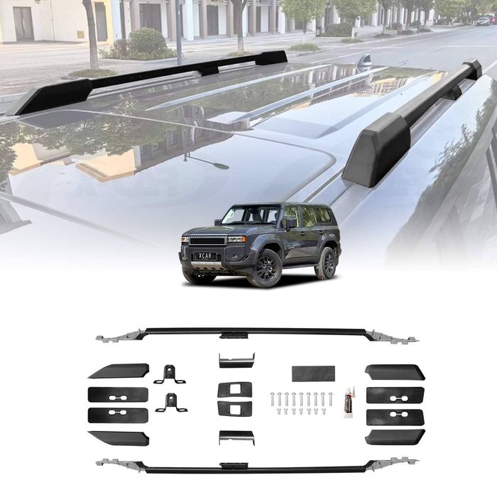 Roof Side Rails Kit For Toyota Prado 250 Series 2024-onwards Oe-style Mounting Hardware Roof Rack Bars Accessories