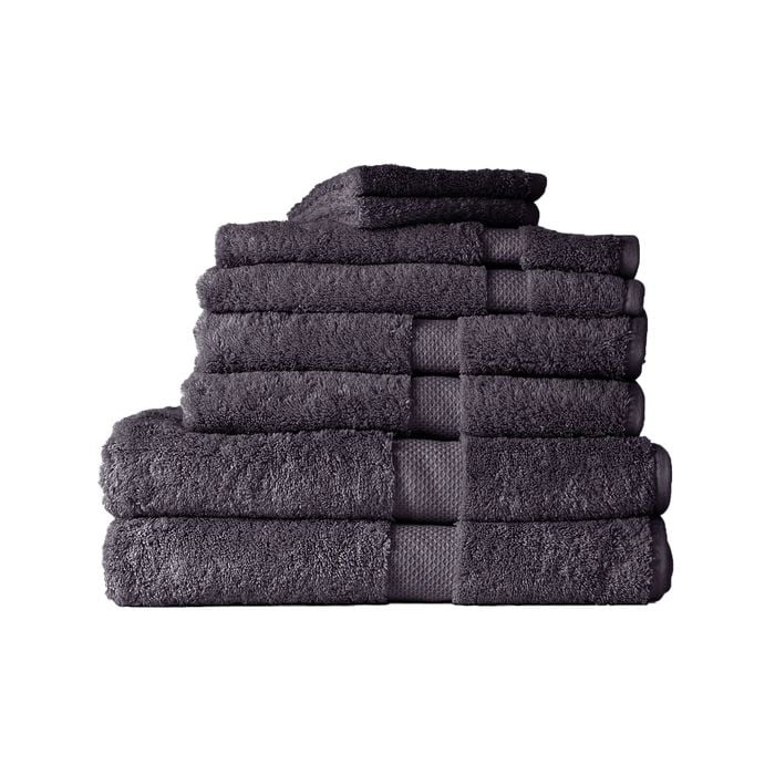 8pc Canningvale Royal Splendour Home Decor Bathroom Towel Set Slate