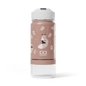 Monbento Twisty Kids Water Bottle with Snack Container-  Fox