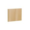 Kaboodle 600mm Oak Latte Modern Farmhouse Sink Doors - 2 Pack