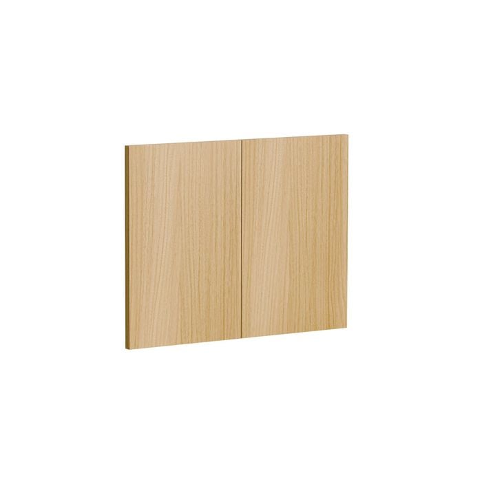 Kaboodle 600mm Oak Latte Modern Farmhouse Sink Doors - 2 Pack