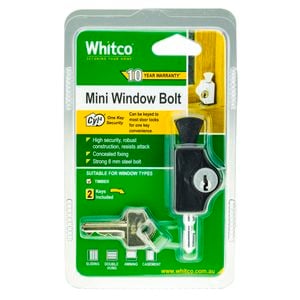 Whitco Black CYL4 Mini Bolt Lock