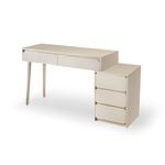 Foret Dressing Table Makeup Adjustable Vanity Desk Storage Cabinet White