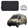 Front Windscreen Sun Shade for Renault Master Van 2010 - Current X70, X62 - XL 160 x 100 cm - Black