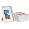 Nicola Spring 3D Deep Box Frames with A5 Mount - A4 (8" x 12") - White - Pack of 5