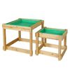 Keezi Kids Sandpit Wooden Sandbox Sand Pit Water Table Outdoor Toys 101cm
