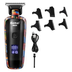 NNEOBA Hair Trimmer for Men 0mm T-Blade Electric Clipper Beard Razor Black