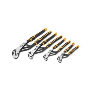 GEARWRENCH 4 Pc. PITBULL Auto-Bite Tongue & Groove Dual Material Pliers