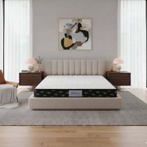 DreamZ King Single Mattress 5-Zone Pocket Spring Medium Firm HD Foam White