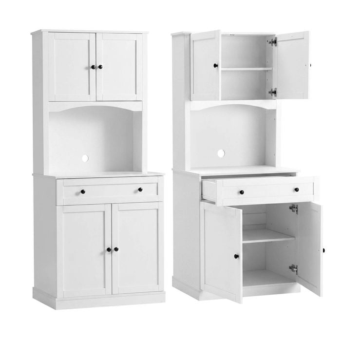 Artiss 2x Buffet Cabinet Sideboard Pantry Hutch 180cm White