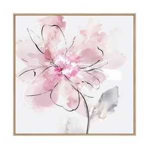 Artey | Tender Love II - Framed Canvas - Natural Frame - 140 x 140cm