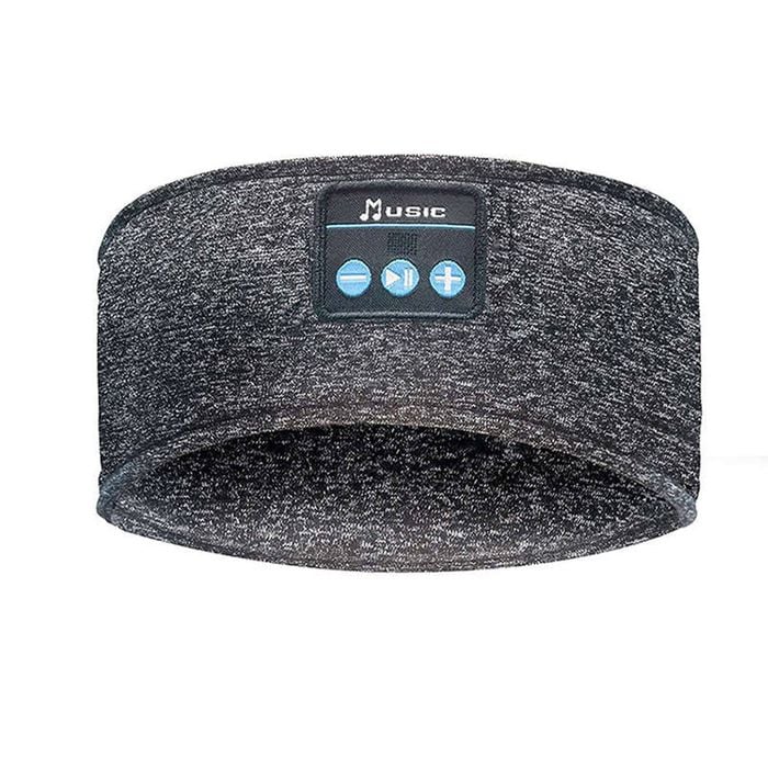 Catzon Music Headband Bluetooth 5.0 Headphones HD Stereo for Workout-Grey