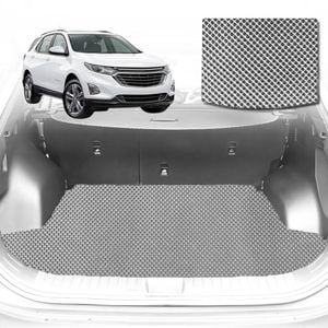 6D Diamond Car Boot Mat for Holden Equinox EQ2017-2020-Cargo Mat-Grey-Outback GT