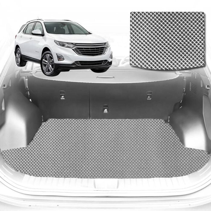 6D Diamond Car Boot Mat for Holden Equinox EQ2017-2020-Cargo Mat-Grey-Outback GT