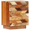 vidaXL Solid Reclaimed Wood Bedside Cabinet 40cm Bed Drawer Table Nightstand