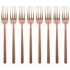 Argon Tableware Stainless Steel Dinner Forks - 19.5cm - 4x Durable Rust Resistant Stainless Steel Dishwasher Safe Flatware Set